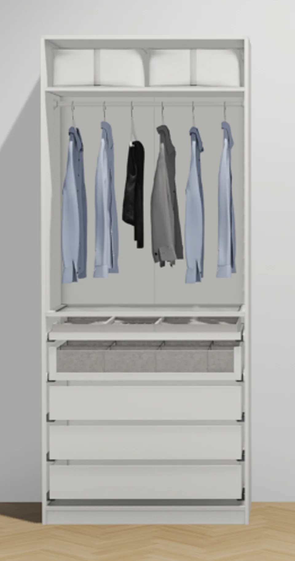 1 caisson d’armoire — IKEA PAX montage