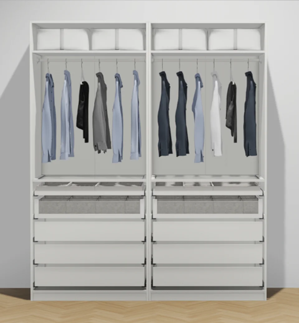 2 caissons d’armoire — IKEA PAX montage
