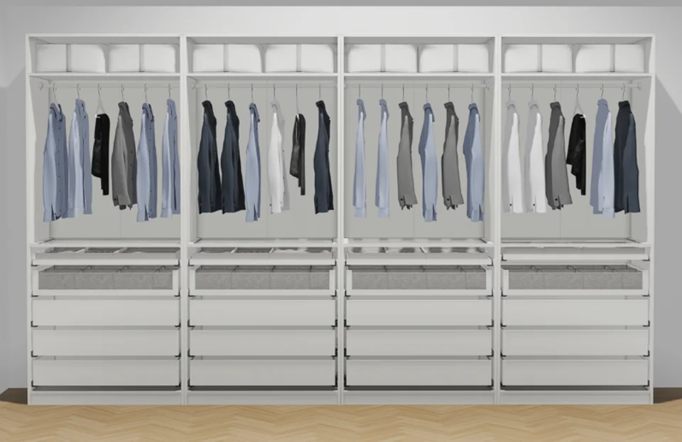 4 caissons d’armoire — IKEA PAX montage